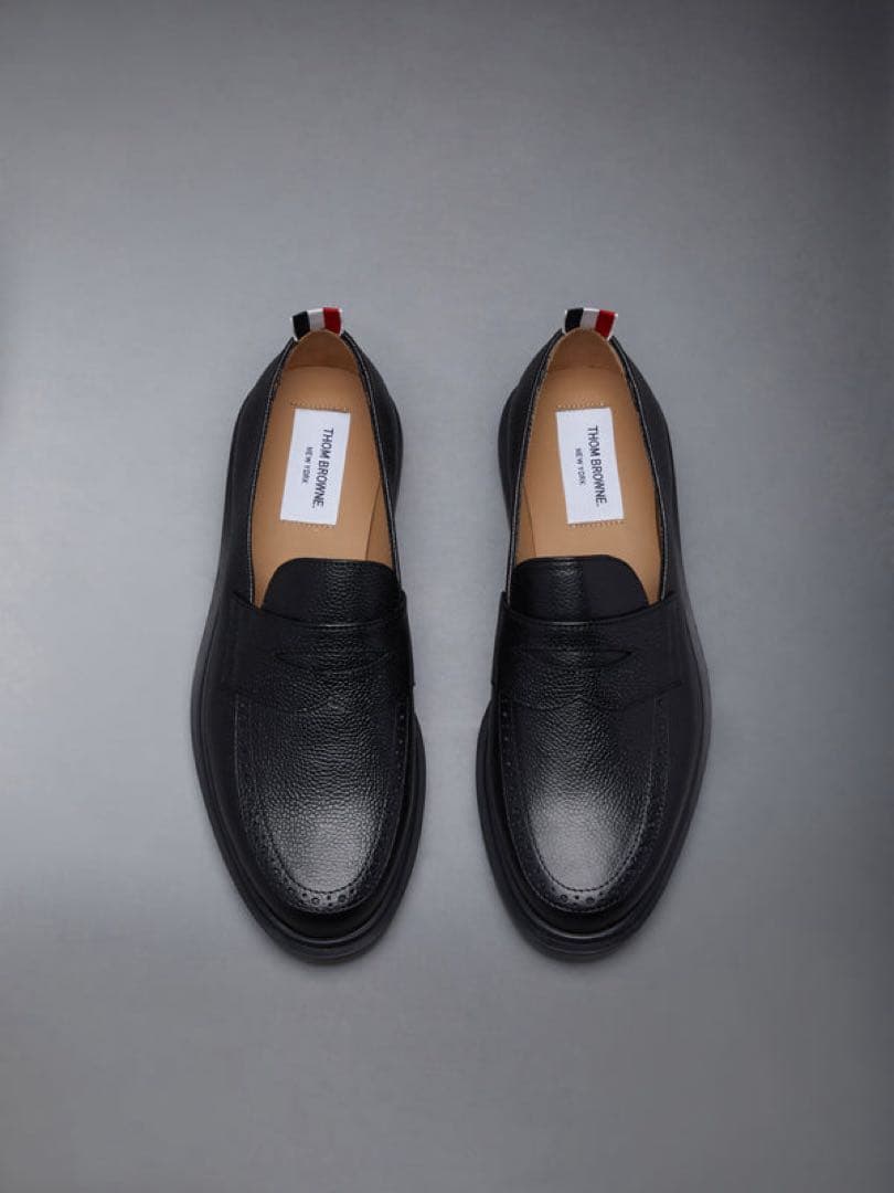 Thom Browne ペブルグレインペニーローファー 黒 US6 25cm