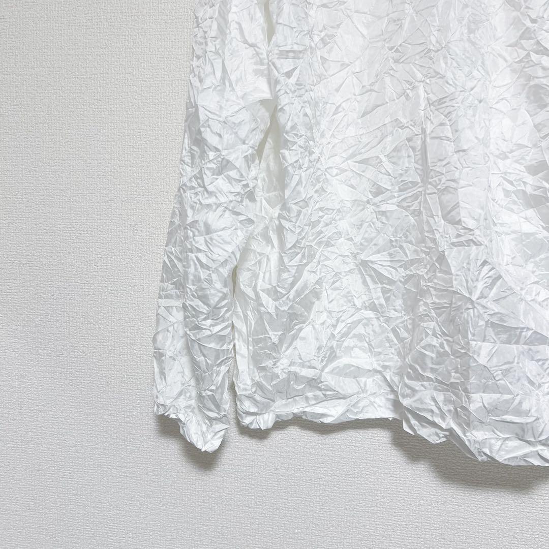 ISSEY MIYAKE イッセイミヤケ シワ加工　ハイネック　トップス