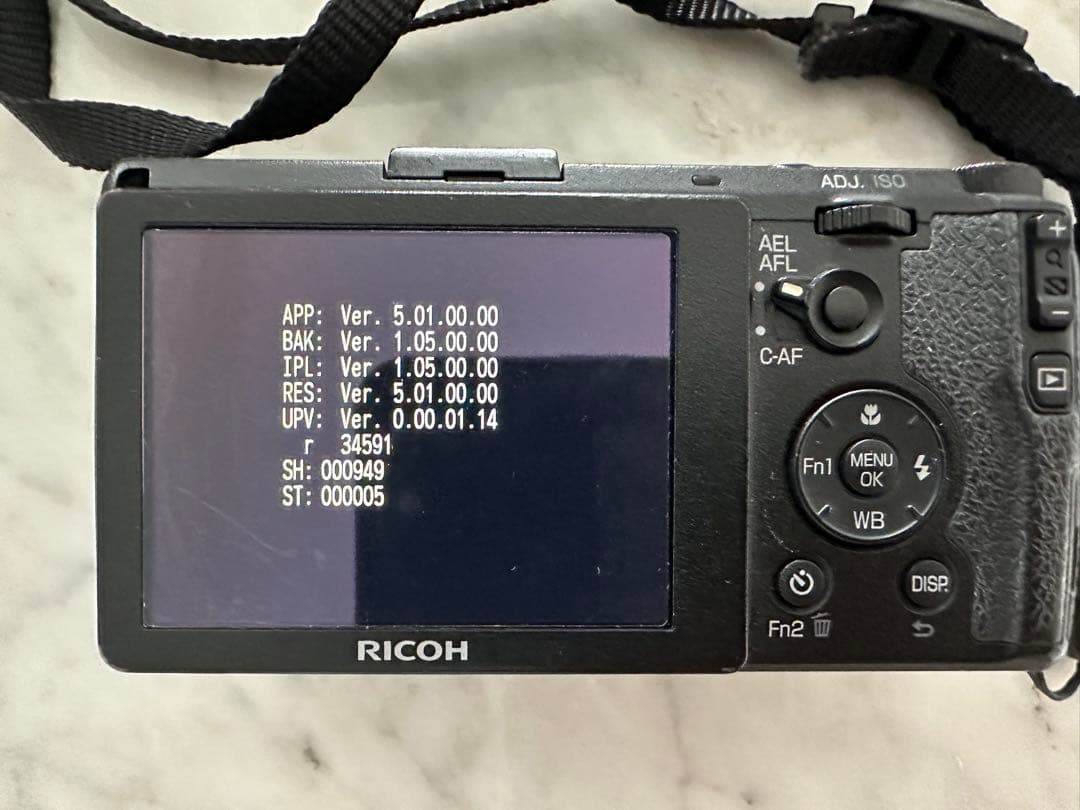 RICOH GR 初代　コンパクトデジタルカメラ ショット数949回