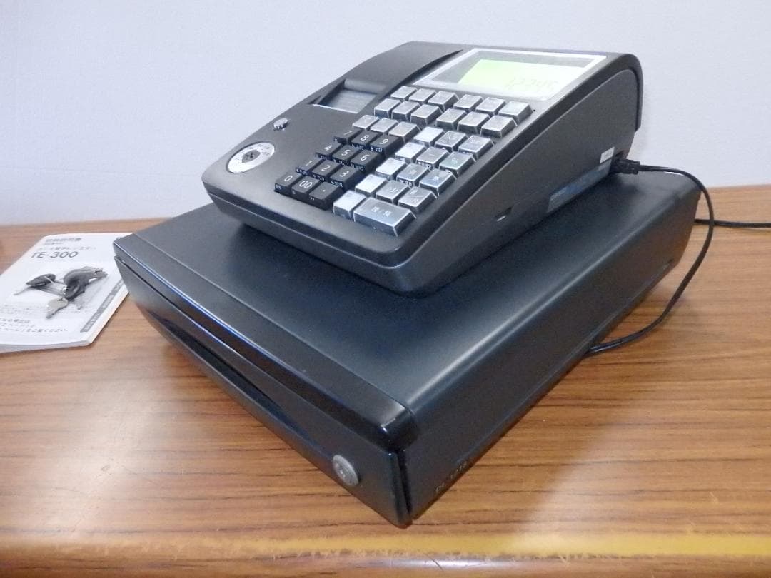 2110 設定無料 CASIO TE-300-BK インボイス対応レジスター