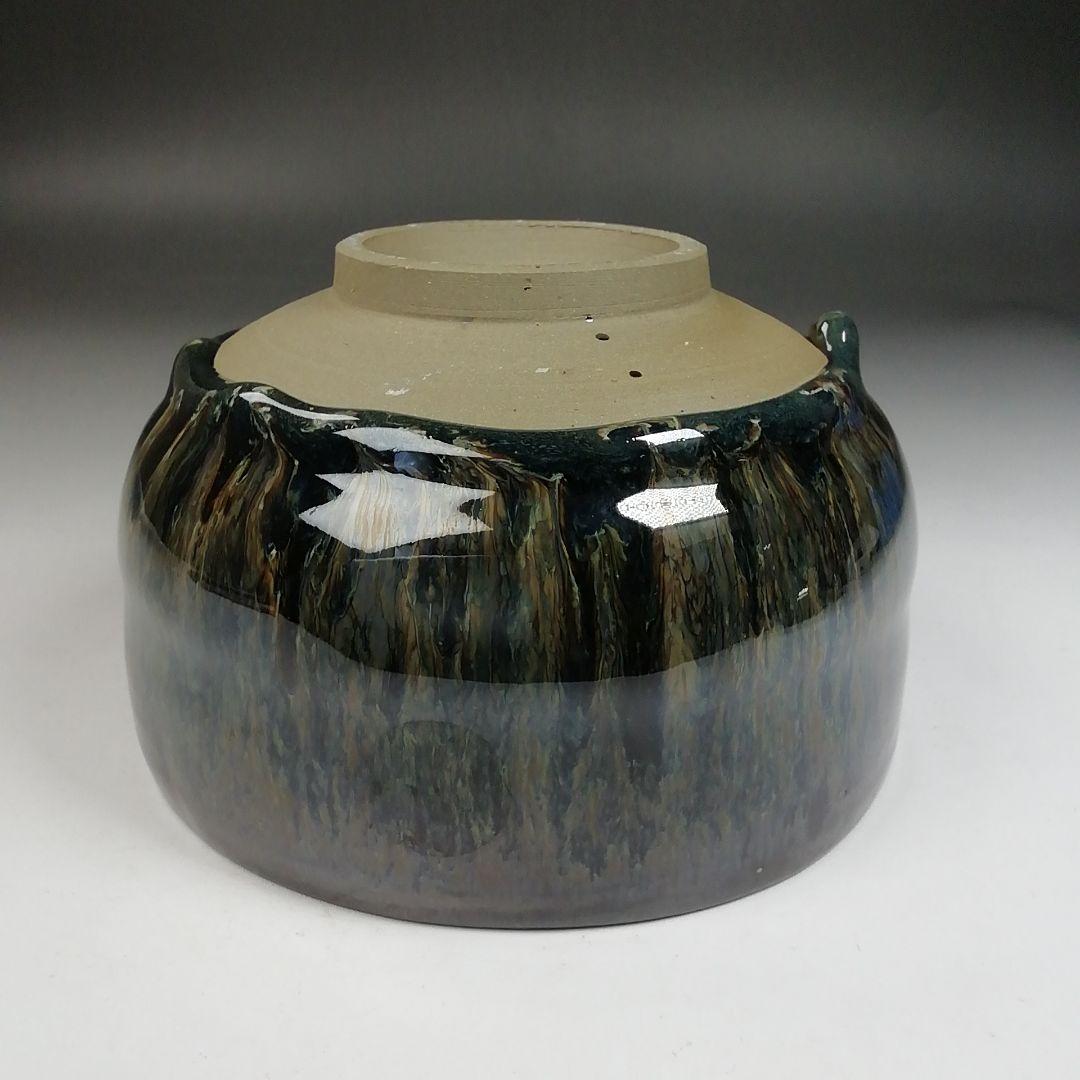 Ｗ１８２　茶碗　『小鹿田焼』『柳瀬春矼 作』　共箱　抹茶碗　茶道具