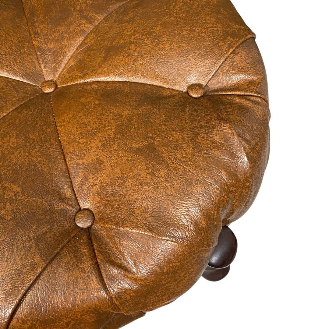 【美品】マルニ木工 ベルサイユ オットマン ブラウン②