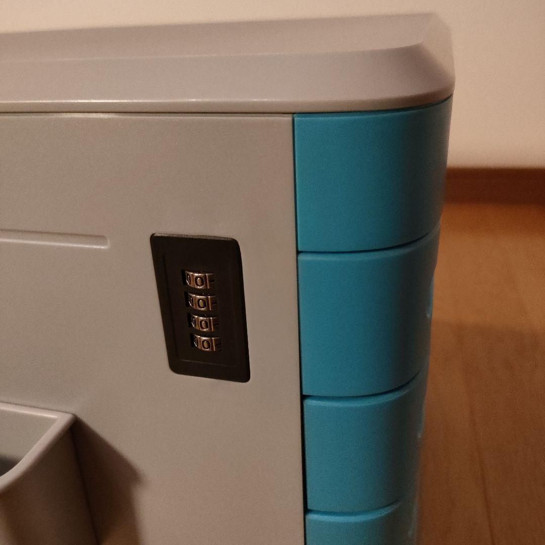 デスクファイルキャビネット 収納BOX パスワードロック付 オフィス 自宅
