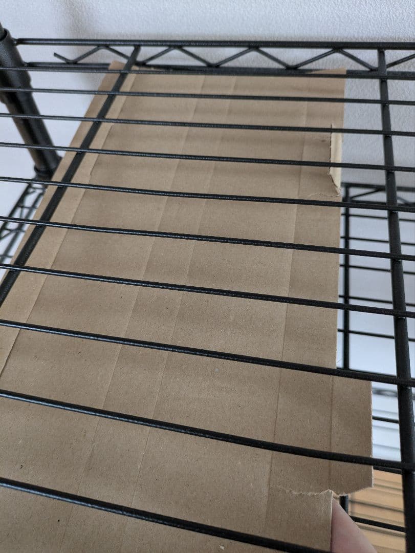 ドウシシャ　ルミネスノワールフリーラック　4段　ブラック　オプション3点付き