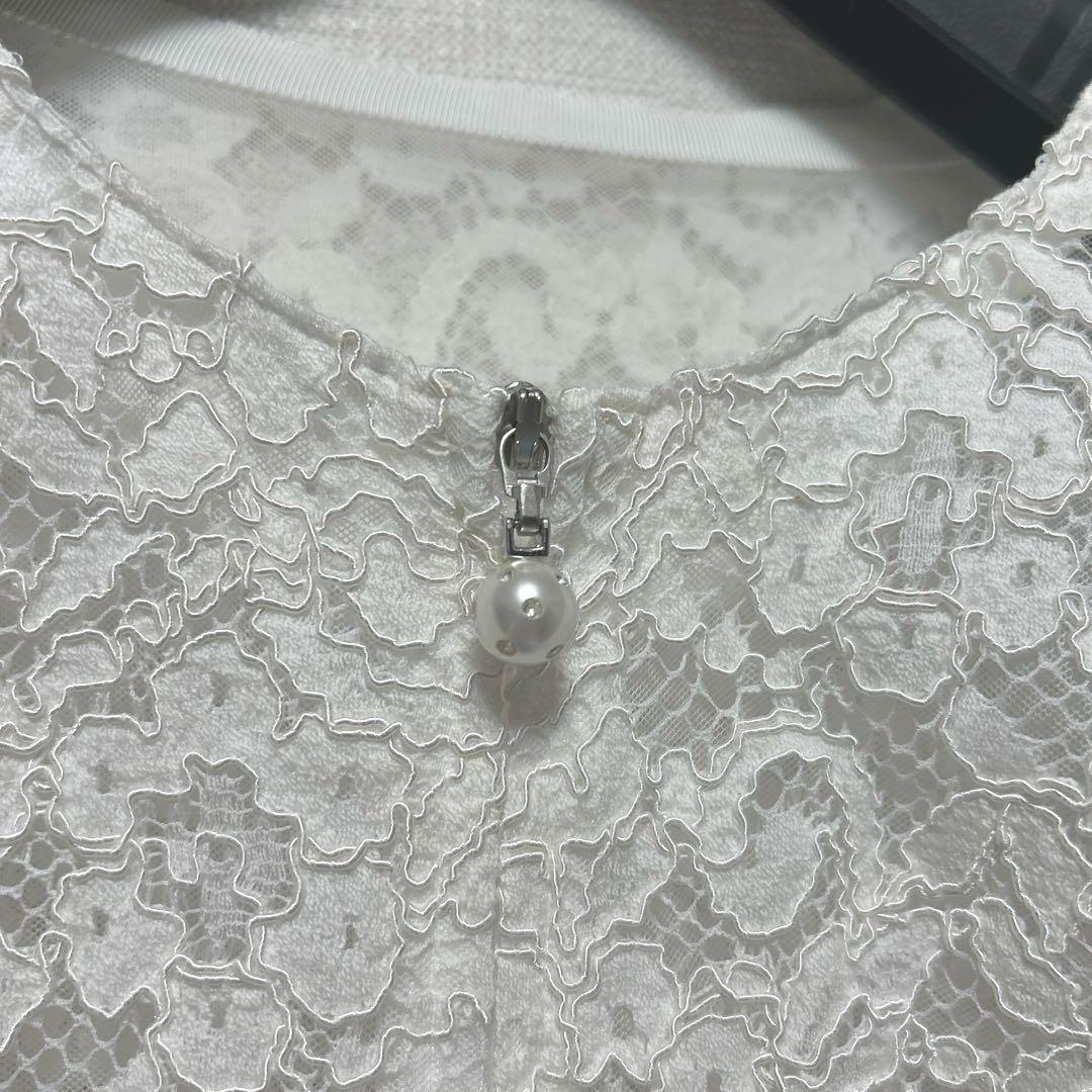 Rene レース ダブルジップ ジャケット ブルゾン