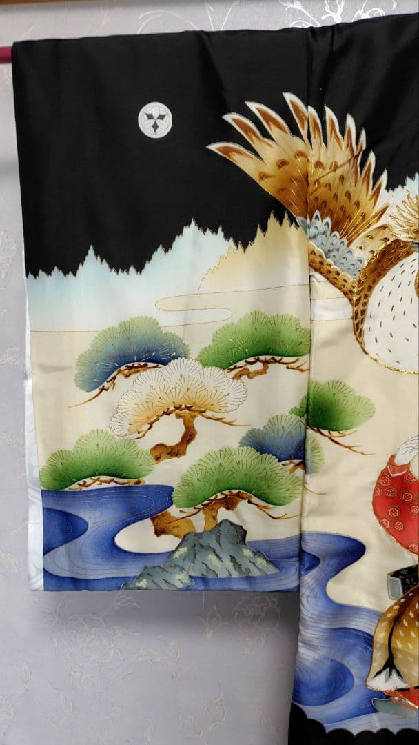 RK415アンティーク子供着物着丈97センチ裄丈45センチ長襦袢付き綺麗美品