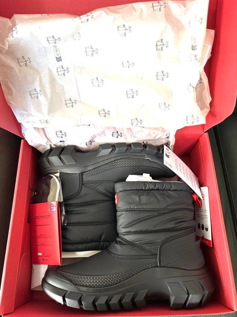 超人気 HUNTER スノーブーツ ショート (24cm) 新品防水防寒