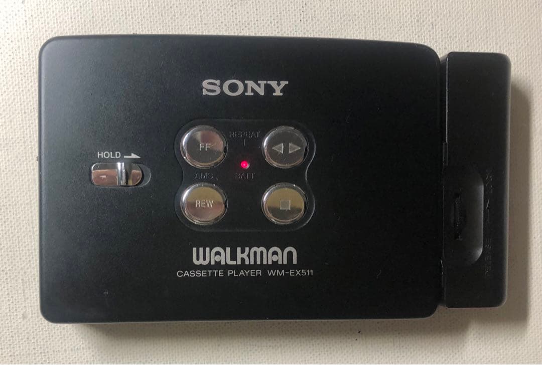 良音オススメ品WM-EX511 ブラックSONYカセットウォークマン可動品D