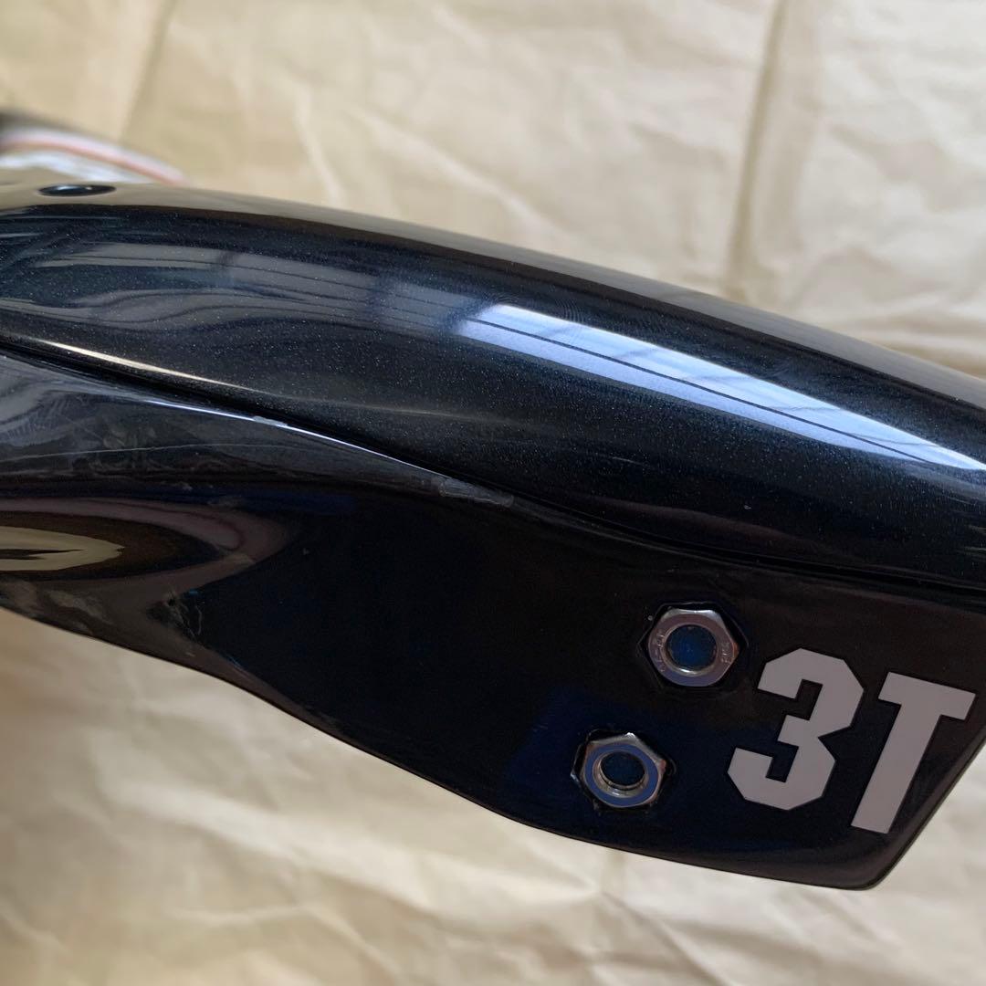3t カーボンハンドル ベースバー ステム一体型 ピストバイク トリプルティー
