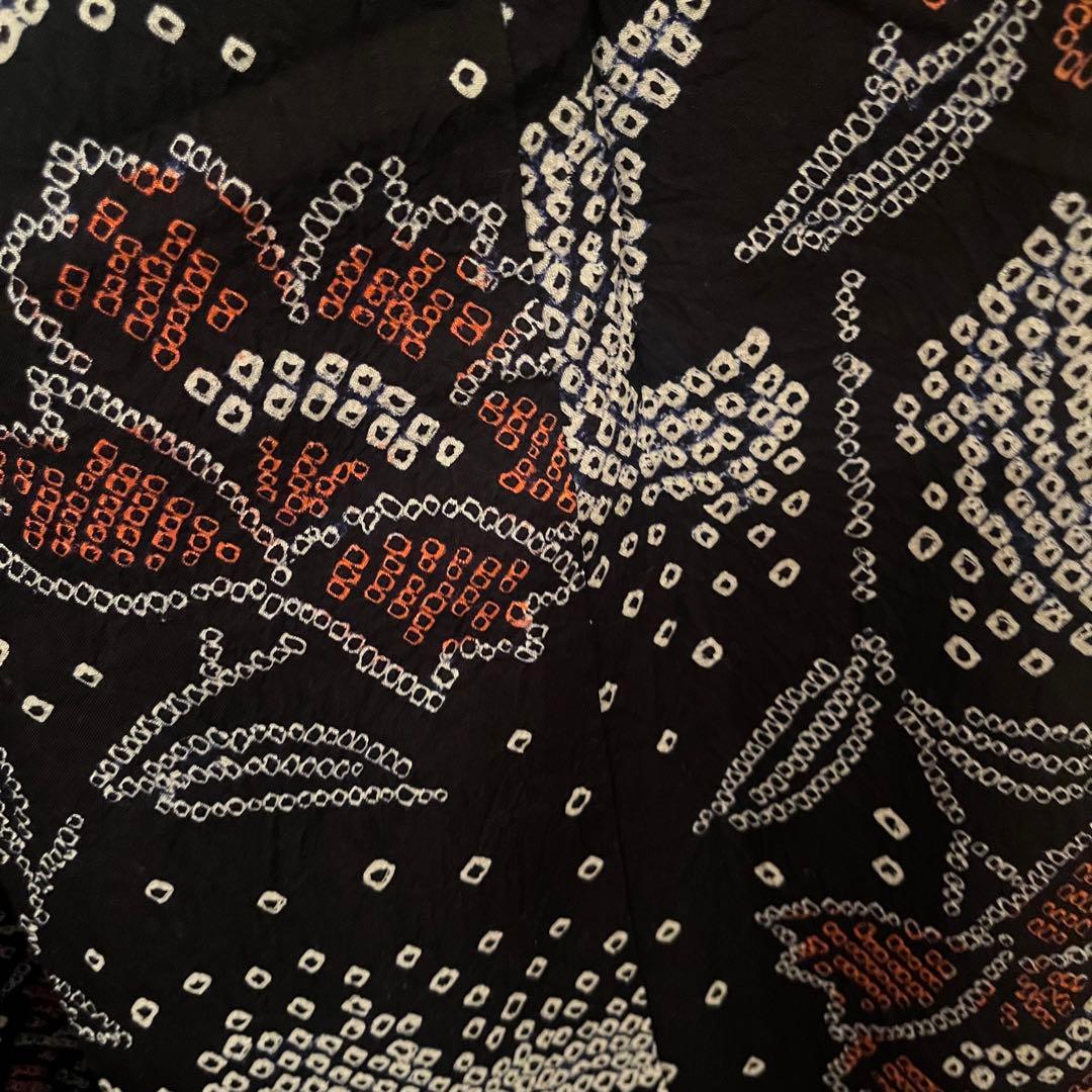 専用　有松鳴海絞り 黒　極美品