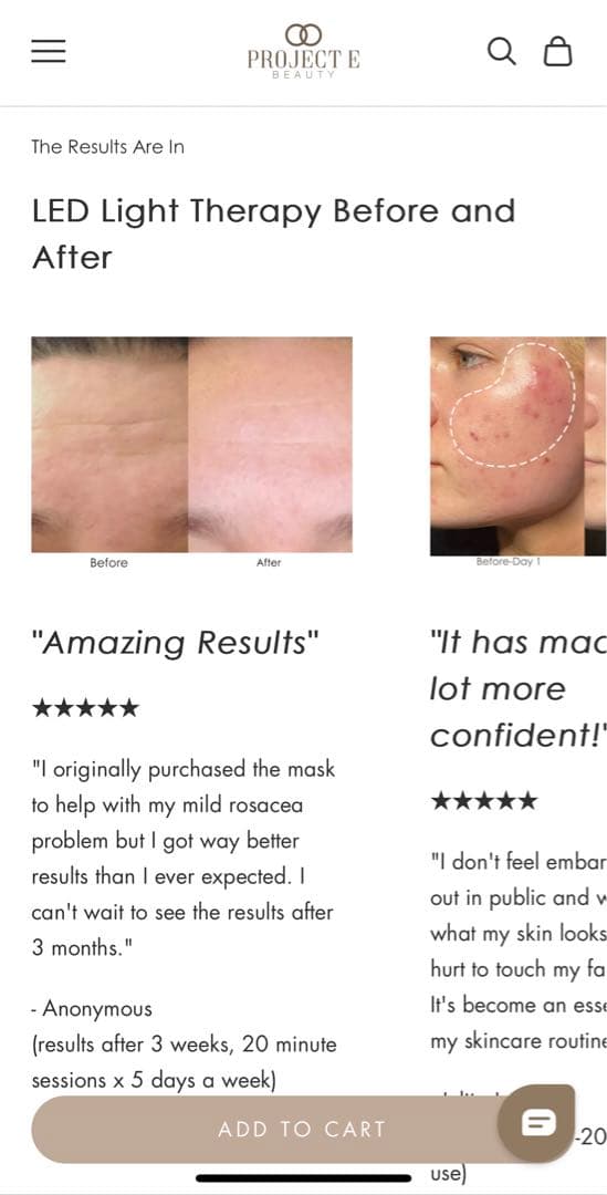 Project E Beauty Photon LEDマスク美顔器