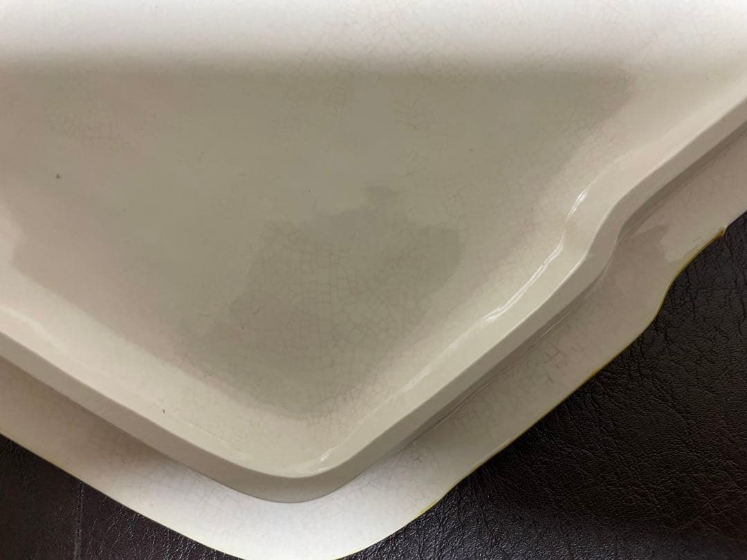 中村翠嵐　古代黄交趾　雪持松　食籠　共箱　共布　茶道具