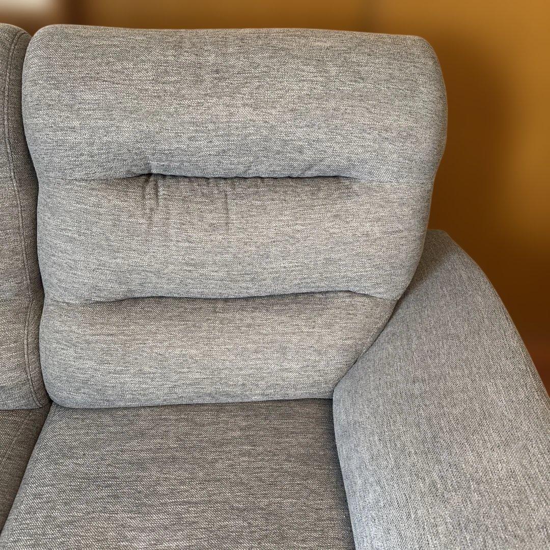 ニトリ2人掛けソファ　A12グレー