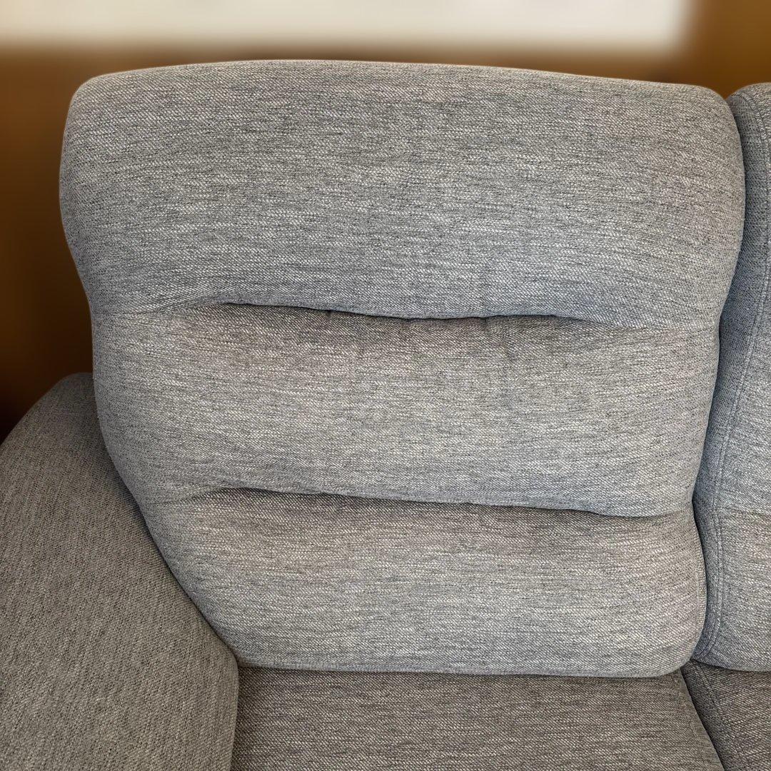 ニトリ2人掛けソファ　A12グレー