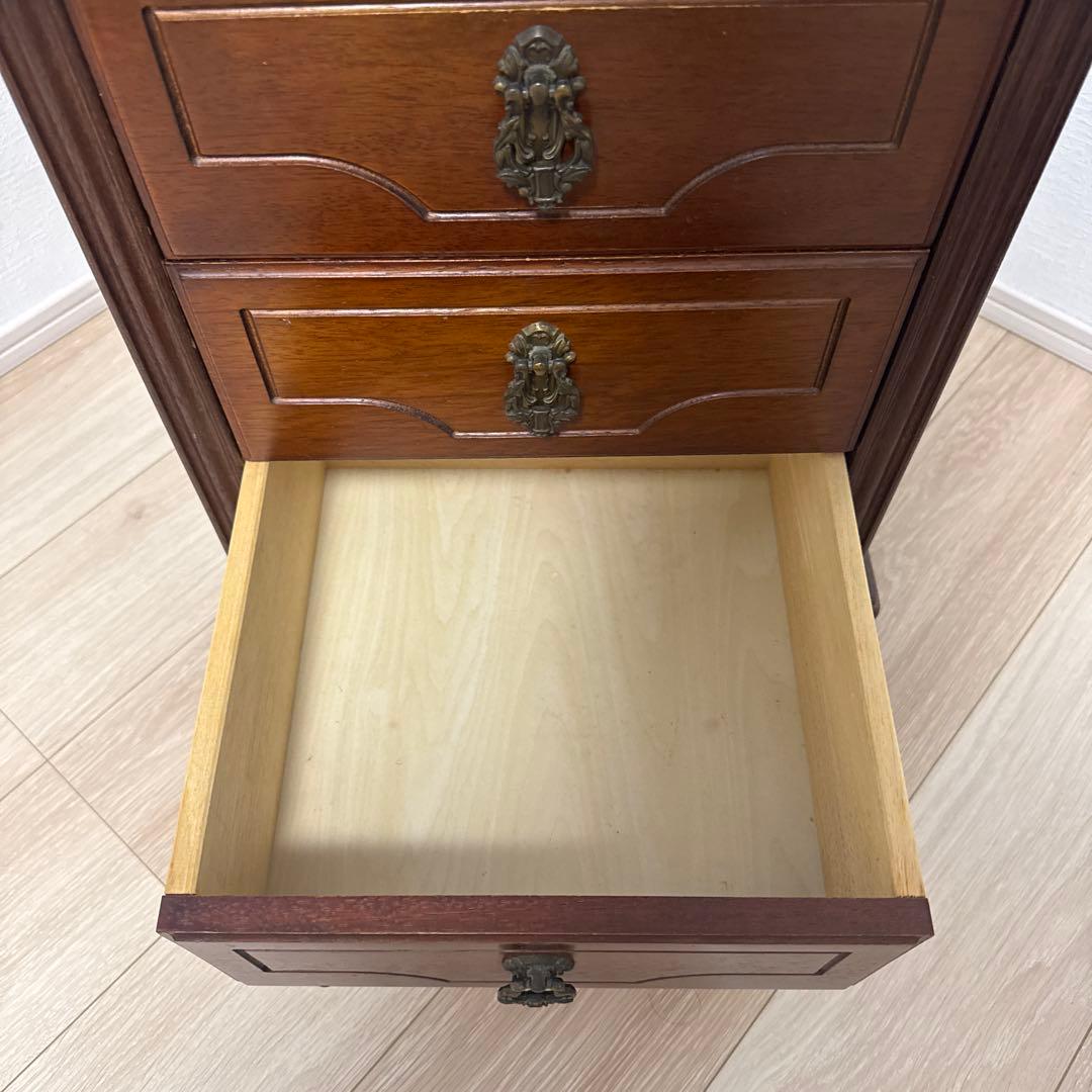 AYANO CRAFT 綾野製作所 木製 キャビネット 電話台 レトロ