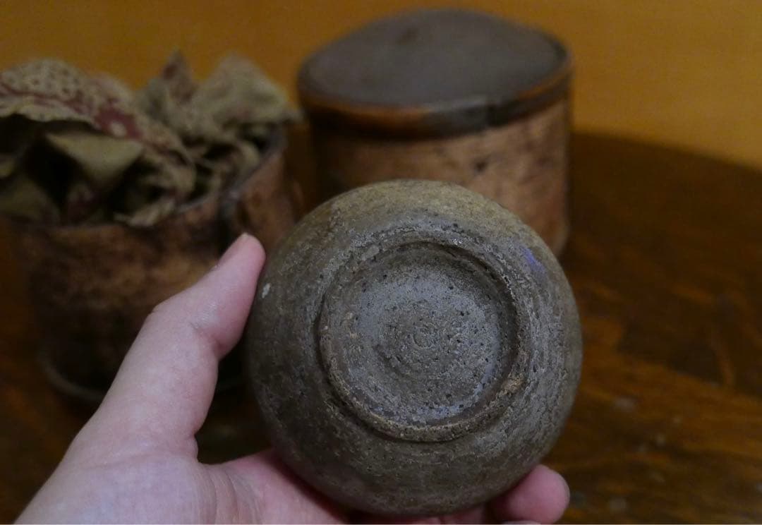 李朝 油壺　古美術