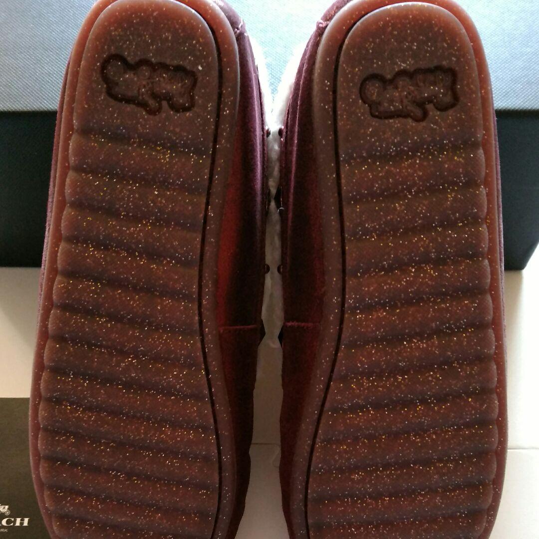 コーチ⭐新品⭐COACHスタースタッズムートンボアモカシンシューズ