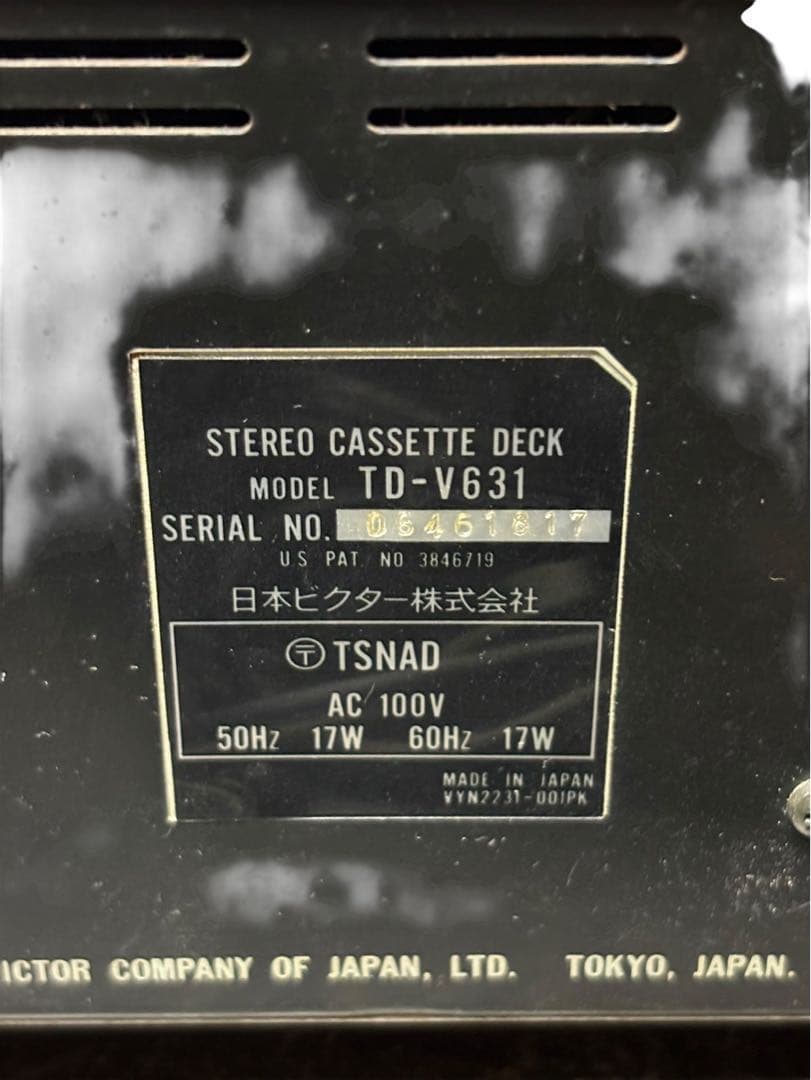 Victor ビクター TD-V631 カセットデッキ