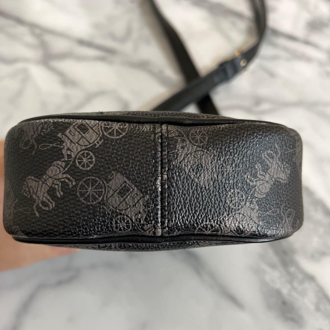 COACH ブラック ショルダーバッグ　コーチ