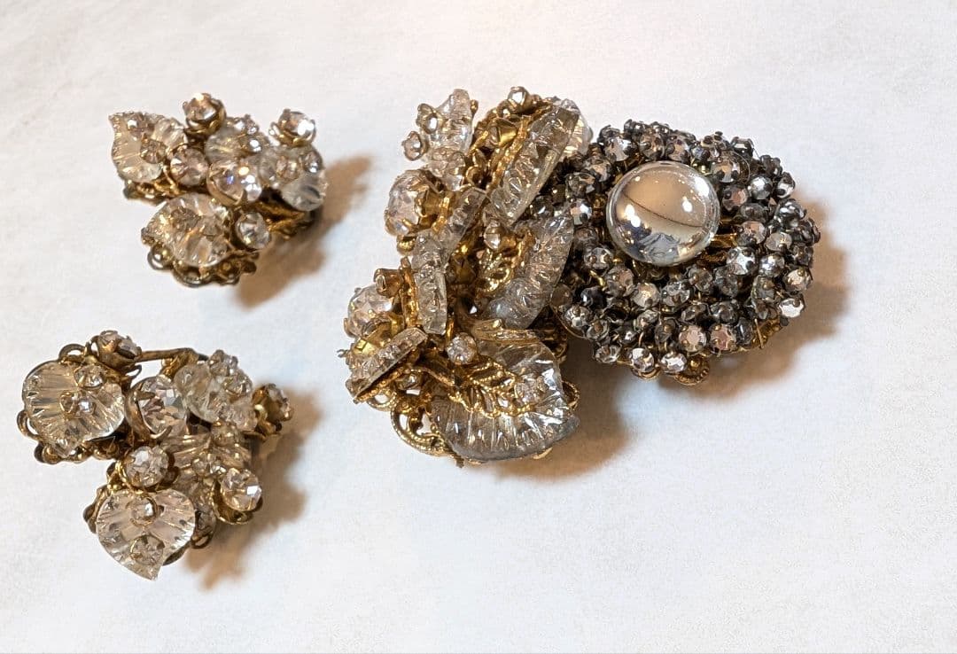 No.0333　ミリアムハスケル　クリアカラー　ブローチセット