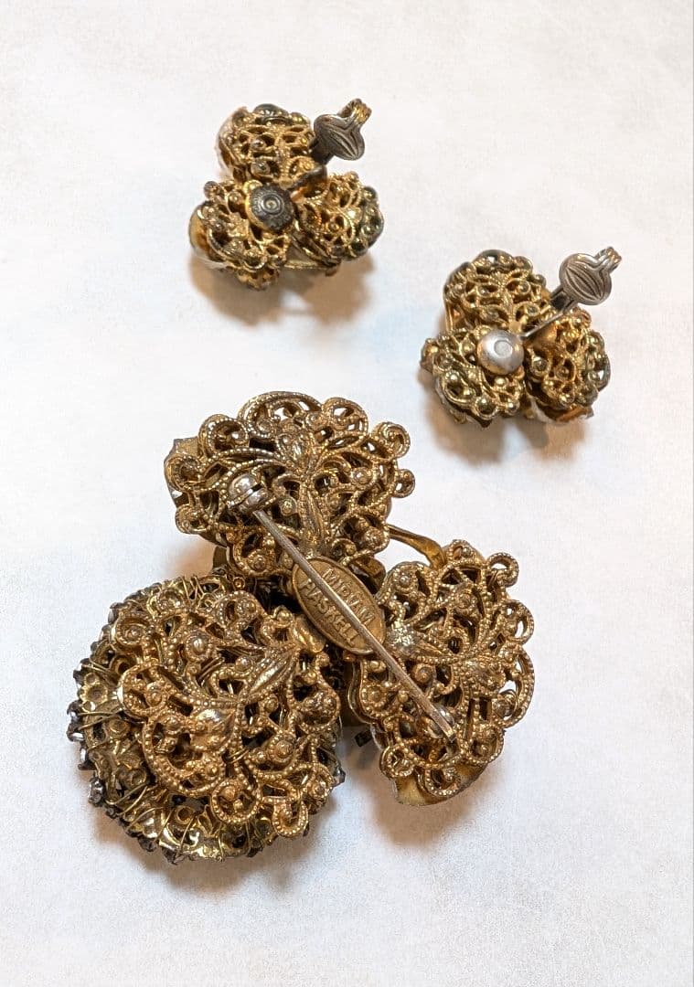 No.0333　ミリアムハスケル　クリアカラー　ブローチセット