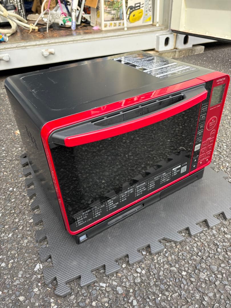 人気のレッド　日立過熱水蒸気オーブンレンジ　2023年製