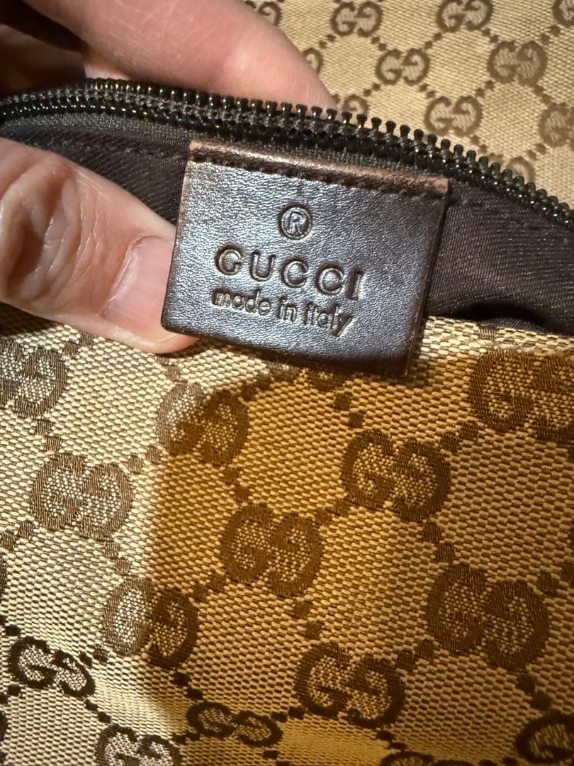 【本物】GUCCI グッチ GGキャンバス ウエストバッグ （ボディバッグ）