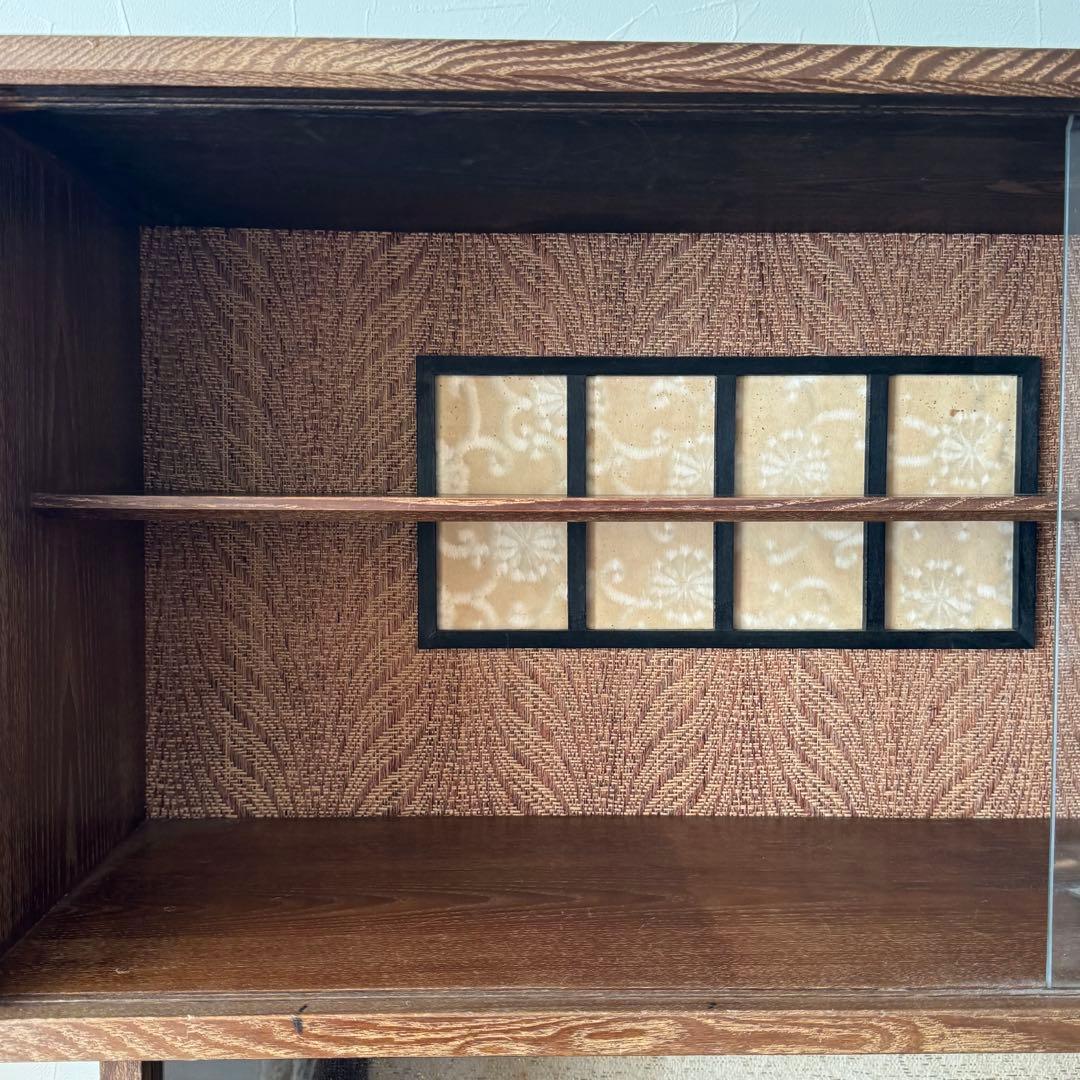 昭和レトロ　茶箪笥　和風引戸棚　食器棚