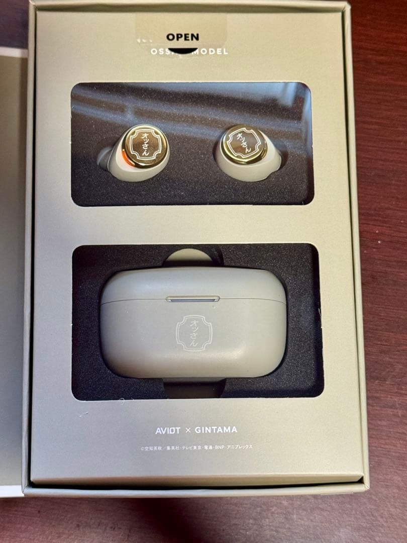 【値下げ】Aviot x 銀魂 ワイヤレスイヤホン　おっさんモデル