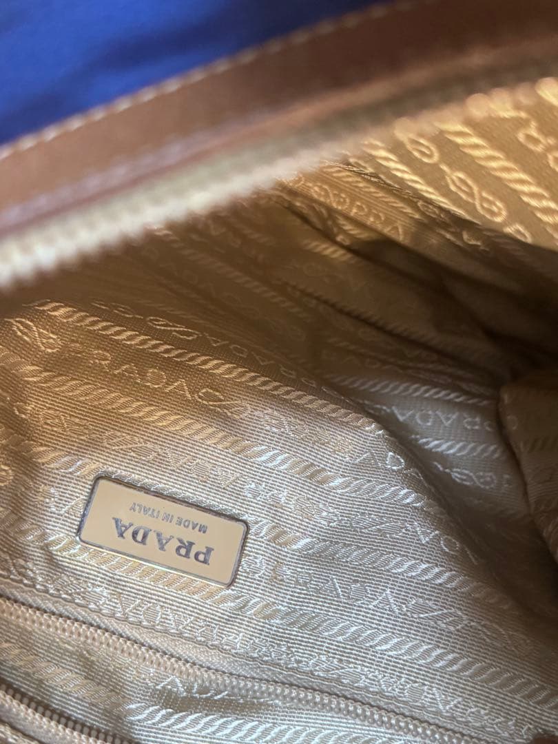 【安心鑑定可】PRADA ショルダーバッグ 保存袋付 青