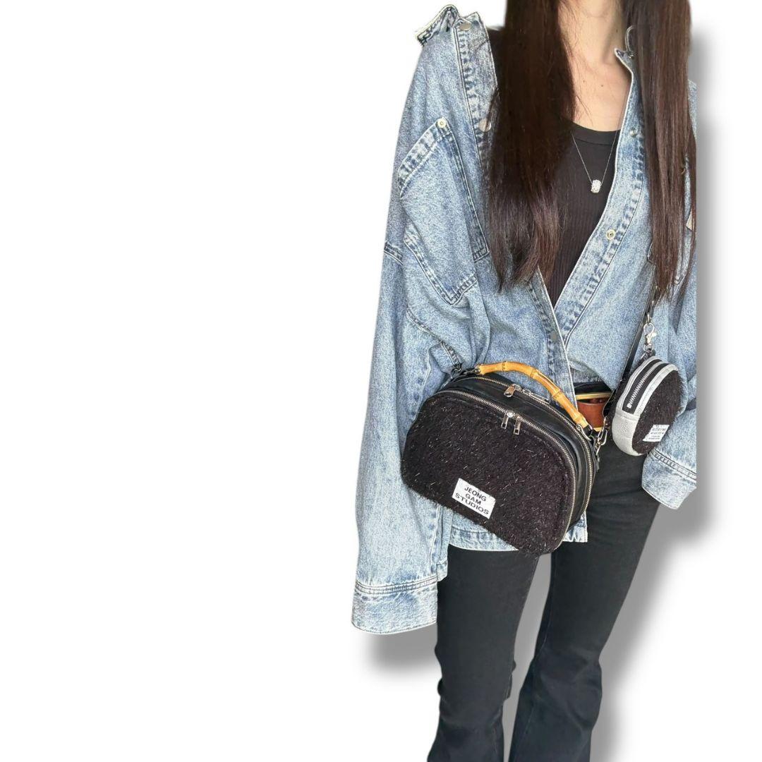 Wallet shoulder bag ポーチ付き／シルバー金具