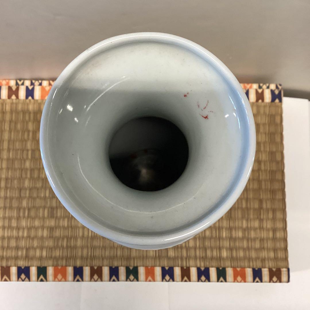 中国山水画 陶器 花瓶 2点セット