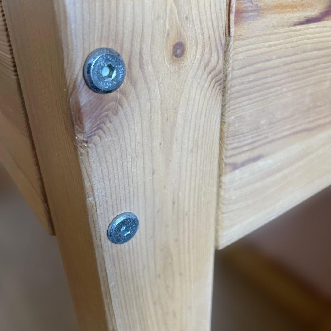 無印良品　パイン材ミドルベッド シンプルデザイン