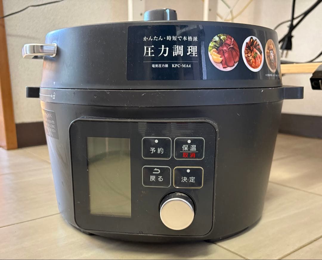 アイリスオーヤマ 電気圧力鍋 4.0L KPC-MA4-B ブラック