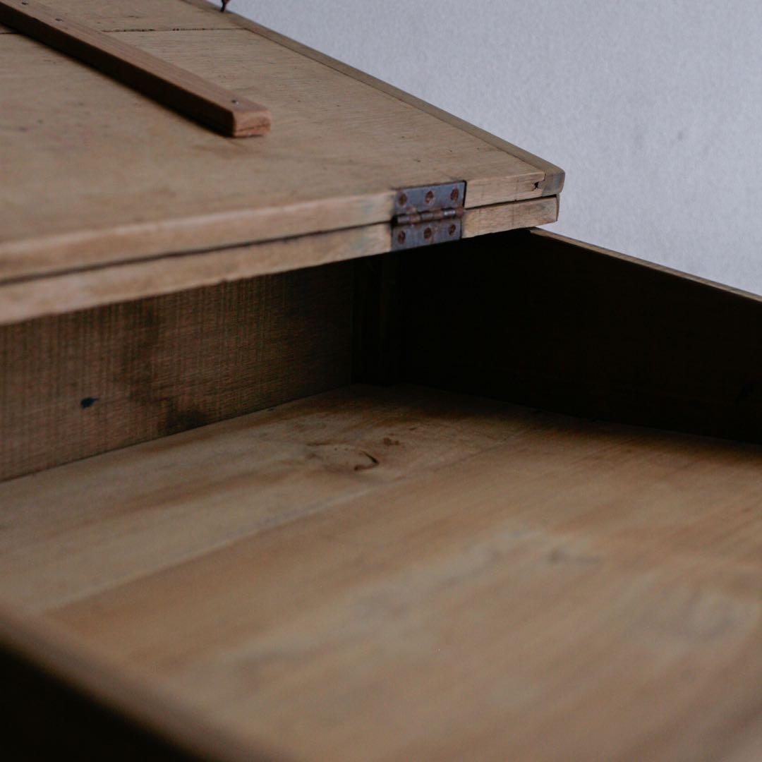 オーク材 チーク材 フランス アンティークデスク 無垢材 ブロカント 古家具