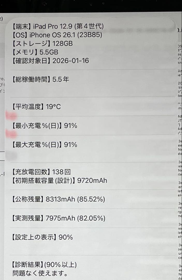 iPad Pro 12.9 第4世代 シルバー　128GB 超美品 #2