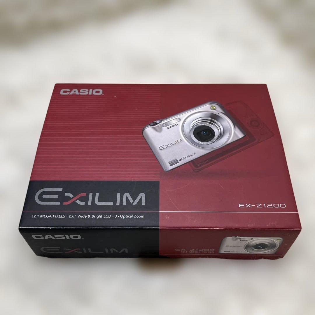 動作確認済 美品 CASIO EX-Z1200 デジカメ シルバー 充電器