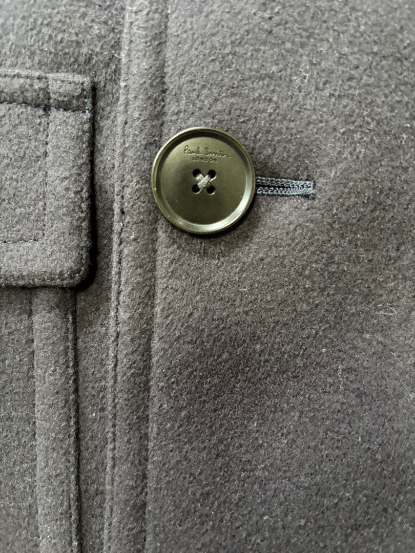 【美品】Paul Smith London ネイビーピーコート　毛100%