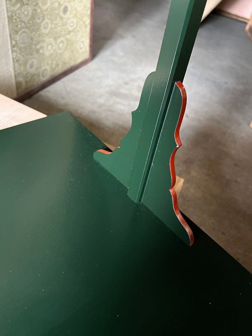 及台子 宗旦好　青漆一閑　伊藤表正作　組立式 木製漆器 茶道具 棚