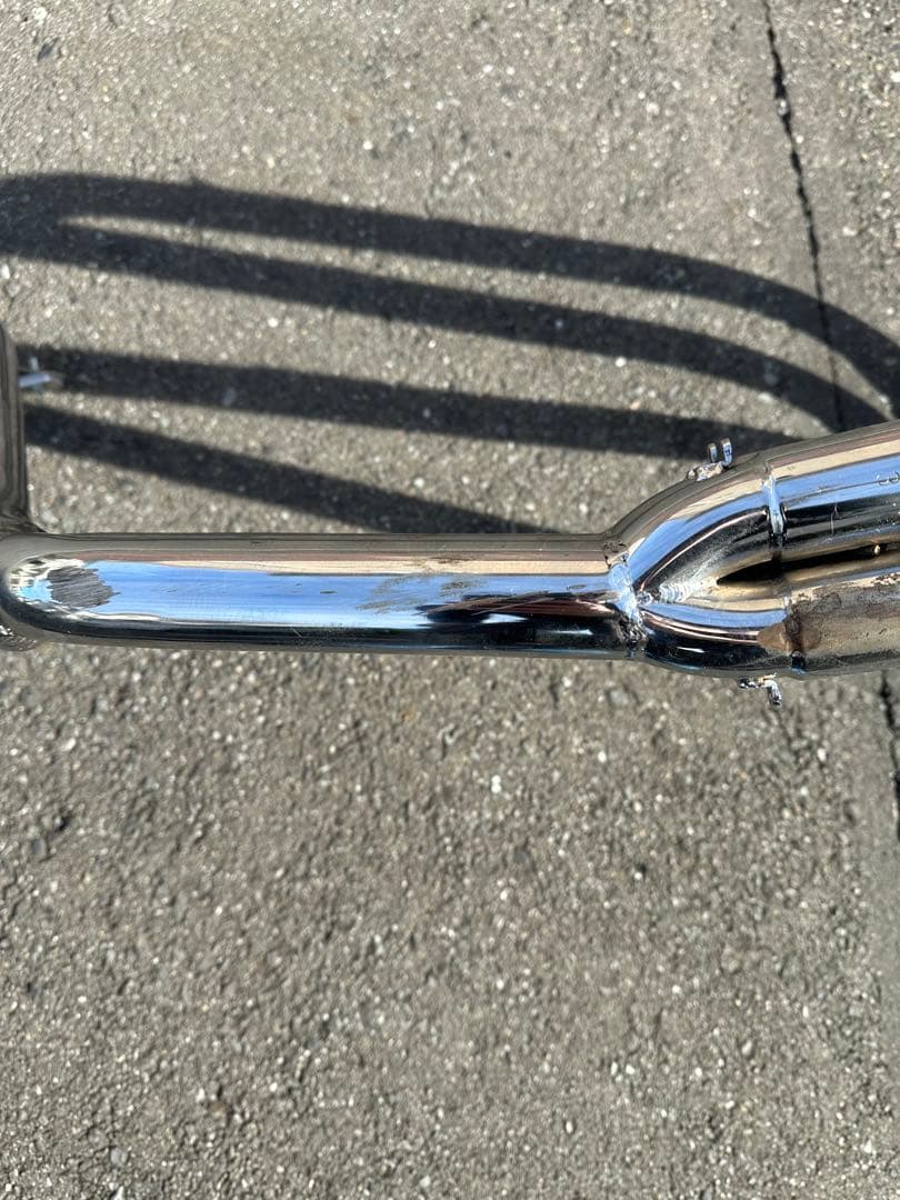 CBX400F メーカー不明ステン？メッキ？マフラー