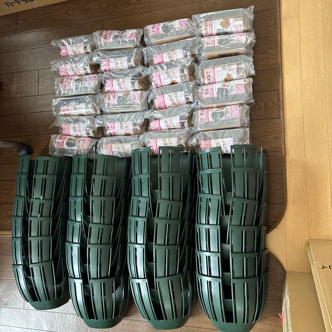 伊藤商事プチバスケット WB-25 ハンギングバスケット24個入　 ヤシマット付