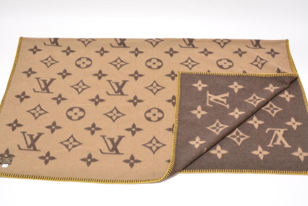 ルイヴィトン ブランケット プレッド ネオ モノグラム アンゴラ&ソフトウール