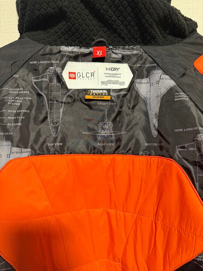 686 NASA スノーボードジャケット XL