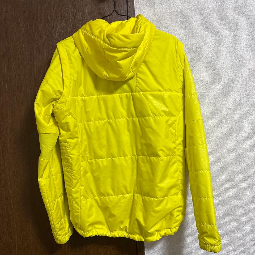 Oakley フード付きイエローダウンジャケット　テック系　アウター　ベスト