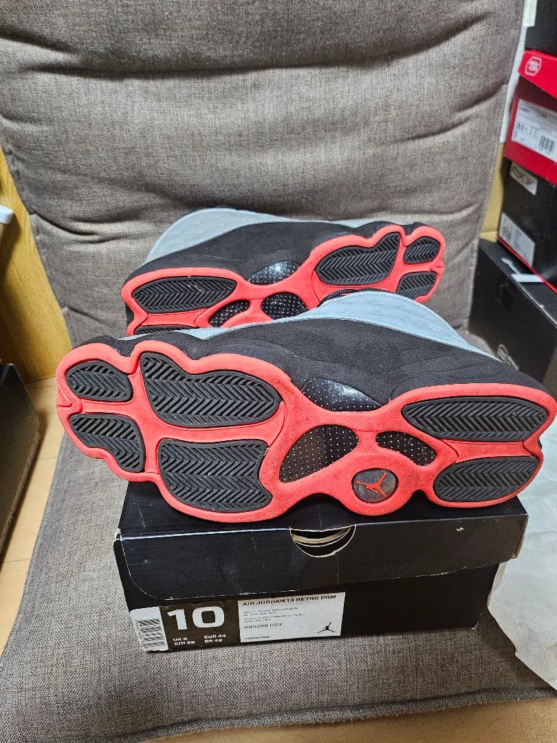 Air Jordan 13 Retro グレー/ブラック/レッド 10