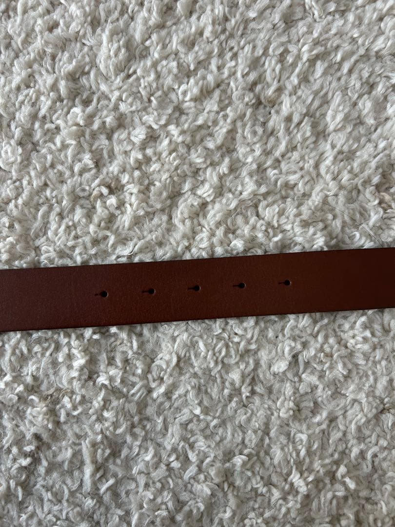 ラルフローレン　ブラウンレザーベルト メタルバックル