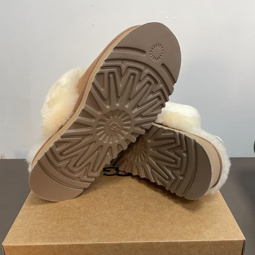 UGG レディース ファンケット 3cm厚底 サンダル クロッグ 24cm