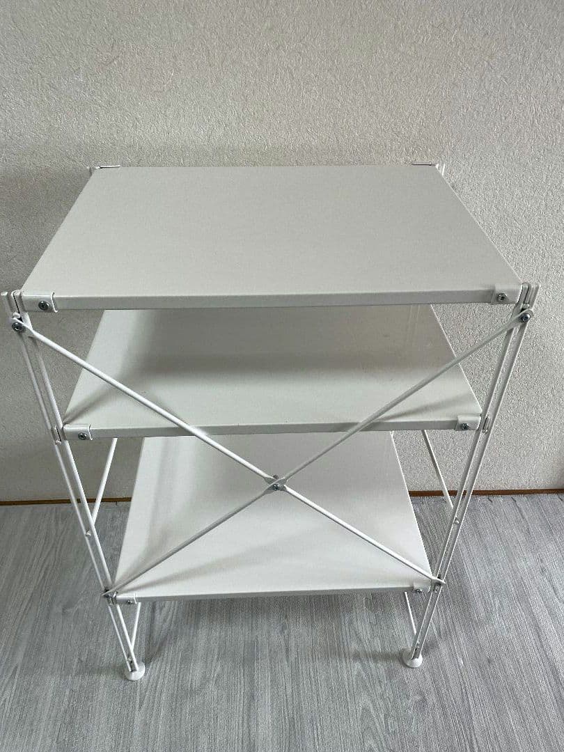 無印良品　スチールユニットシェルフ　小　ライトグレー