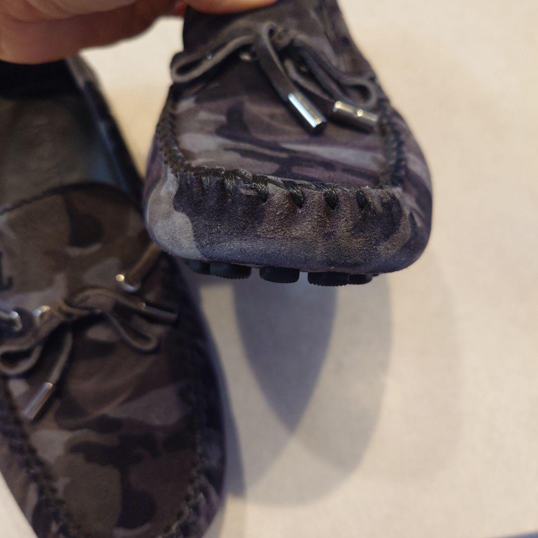 ルイヴィトン ドライビングシューズ　モカシン　カモフラ　迷彩　26cm