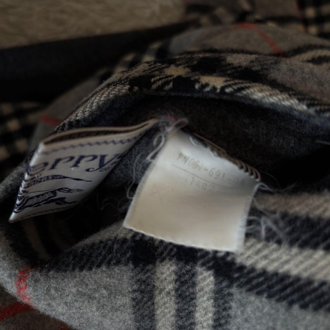 ❤️人気◆バーバリー ダブルフェイス リバーシブル コート ラムウール グレー